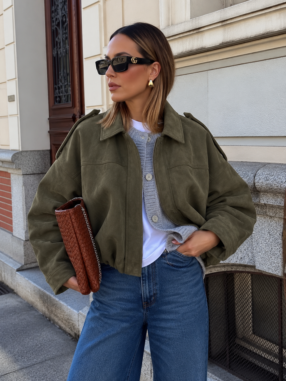 Elba - Classic Elegant Bomber Jacket